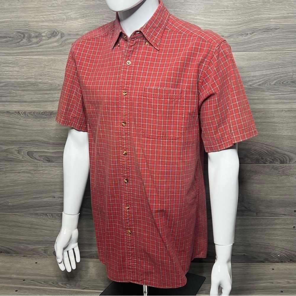L.L.Bean Mens Cotton Button Down Shirt size Med-Tall